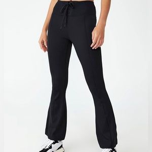 Cotton On Body Tie Up Ribbed Flare Leggings Women’s Size Small